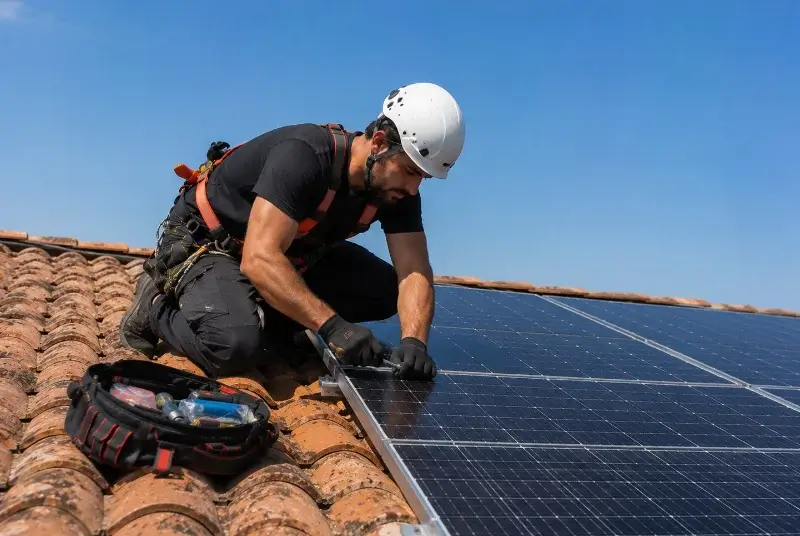 Maintenance et monitoring de panneaux solaires à Pontacq