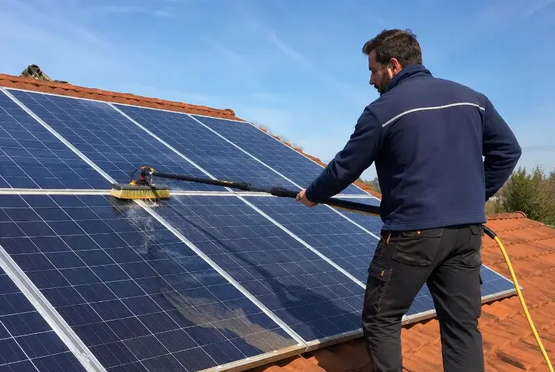 Nettoyage et entretien de panneaux solaires à Pontacq